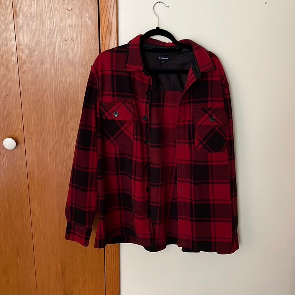 Cozy red and black flannel from Croft and Barrow